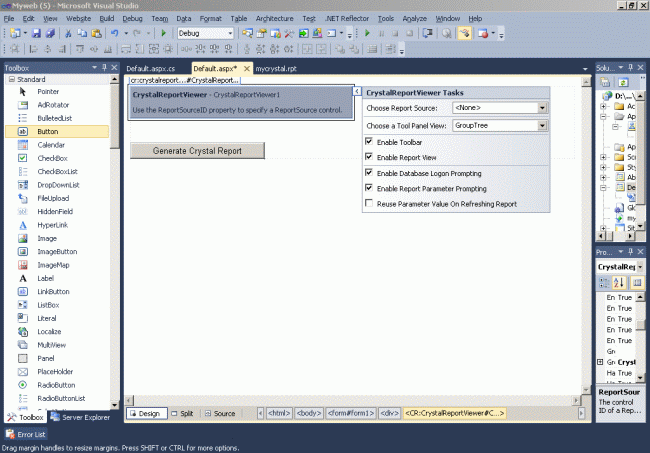 Visual studio 2010 report viewer stored procedure