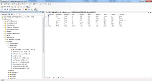 Database Table