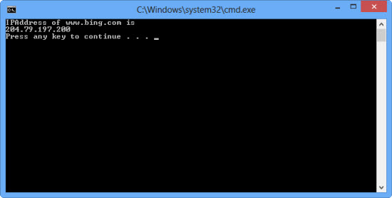 HOST NAME TO IP host name to ip: