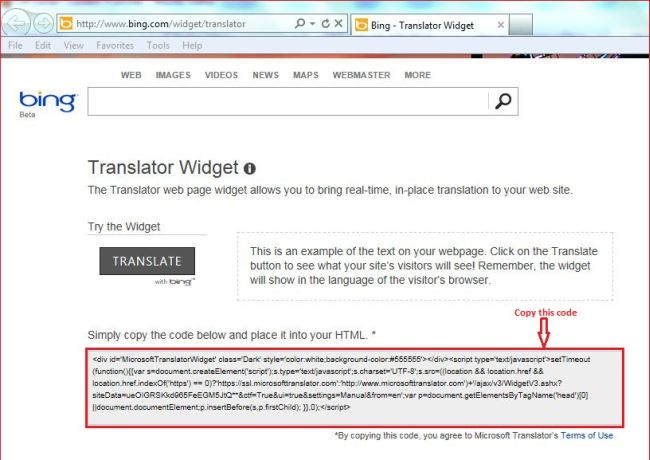 Translate Your Web Site Using Bing Translator Widget ~ DOT ...
