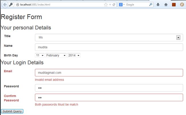 Design Form Using Javascript | javascript display error message phpsourcecode net Design Form Using Javascript | javascript display error message phpsourcecode net