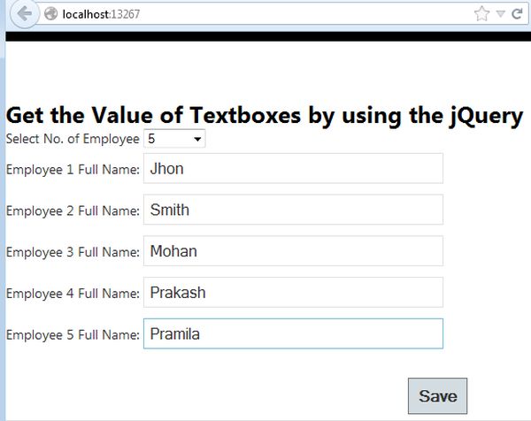 jquery input select option value