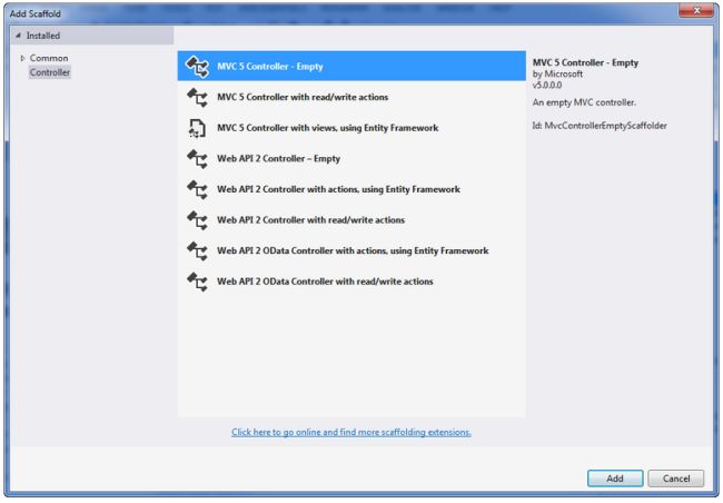 mvc5 controller