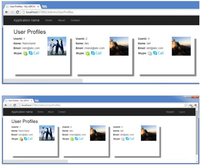 user profile