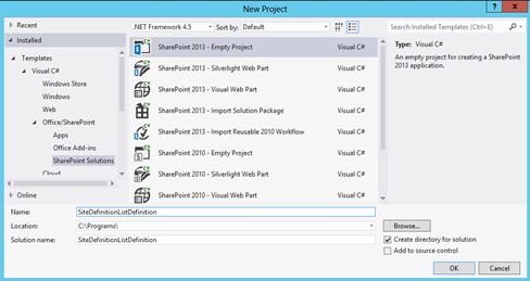 Site Definition with List Instance