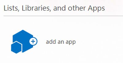 add an app in sharepoint