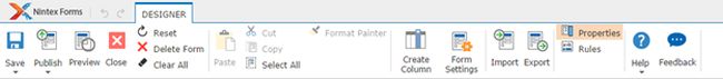 Nintex form Designer