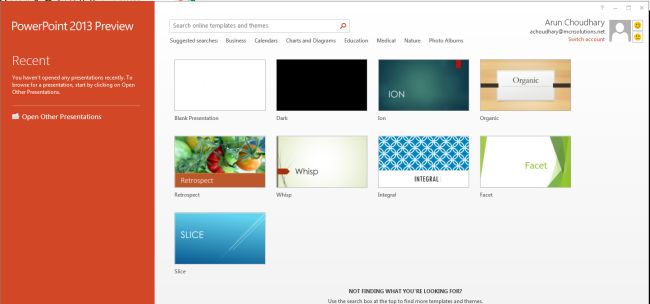 themes in powerpoint 2013