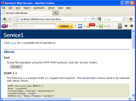 webservice property