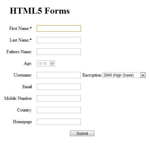 Html5 Input Types Iphone