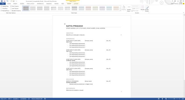 resume templates word 2013 use chronological resume template in word 2013 resume templates word 2013 use chronological resume template in word 2013