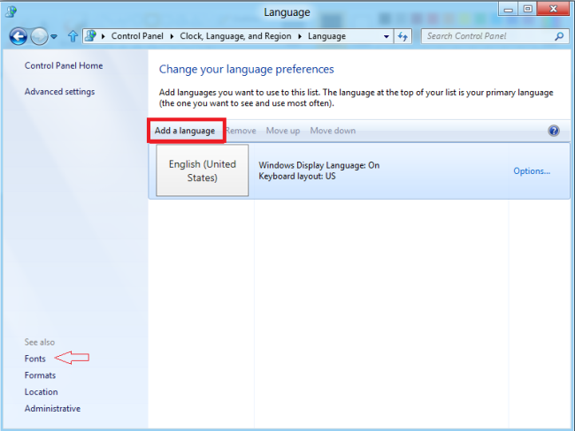 وضع اللغة في السيطرة على لوحة ويندوز 8.png