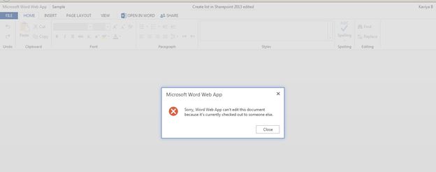 edit the document