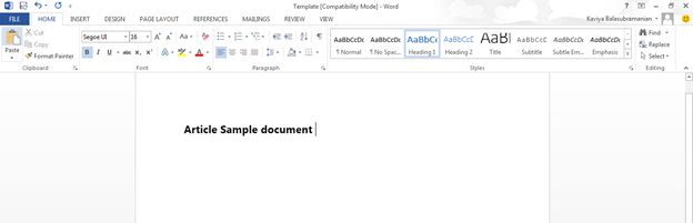 document opened in your machine