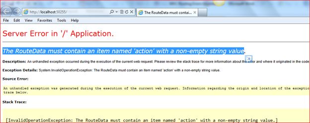 RouteData Error