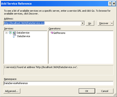 Add Service Reference in silverlight