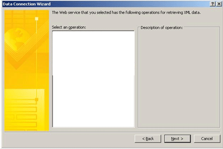 Connect InfoPath form to web service
