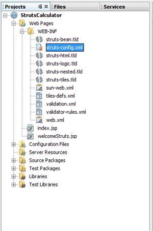 netbeans struts
