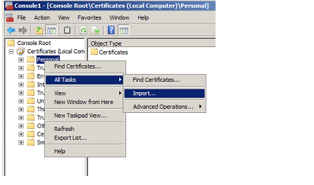 import task in mmc