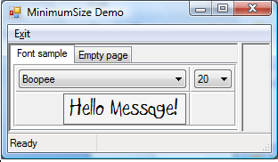 Control.MinimumSize Property in Windows Forms