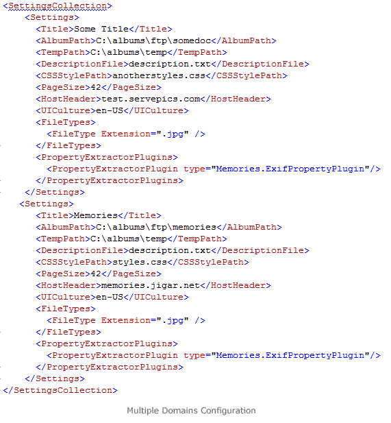 web.config for multiple domains