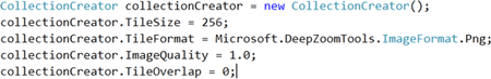 Deep Zoom Images from image through C# code