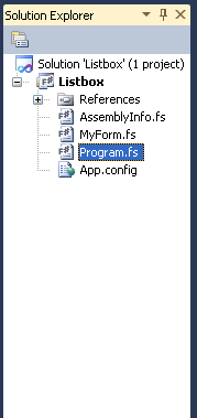Solution Explorer