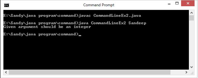 Sample Program For Command Line Arguments In C