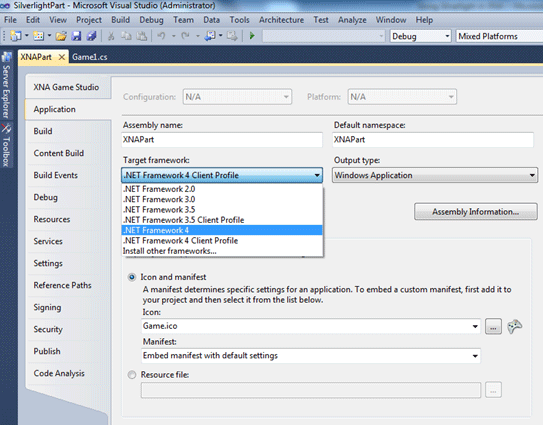 using windows in xna a form