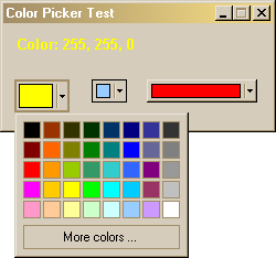 MS-Word Style ColorPicker Dialog
