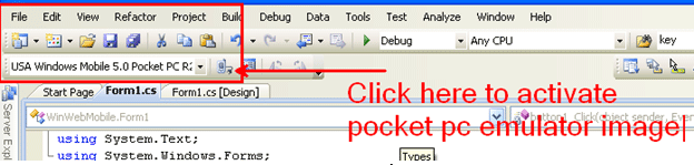 Web Service From Windows Mobile Application