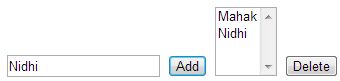 add the TextBox value in the ListBox
