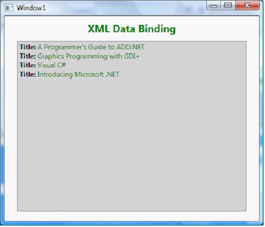 xml data binding