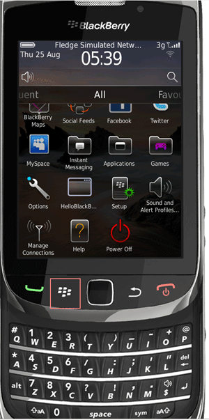 BlackBerry output