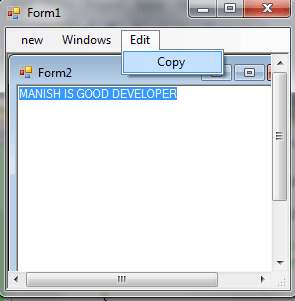 CHILD FORM C# child form c#: