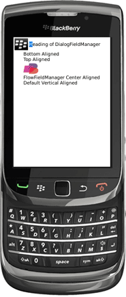 DialogFieldManager in blackberry