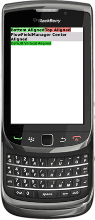 FlowFieldManager in blackberry
