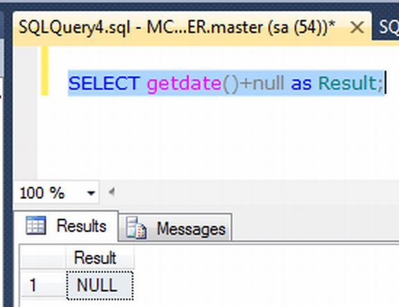 Sql 2008 Isnull Datetime