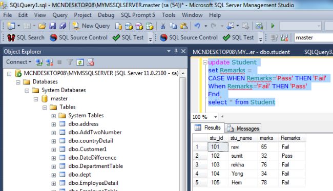 How To Use Case In Select Statement In Sql Server 2008