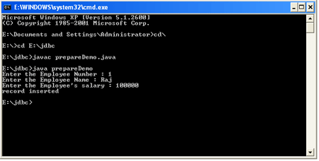 jdbc with RDBMS