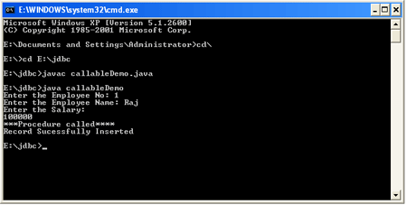 RDBMS with jdbc