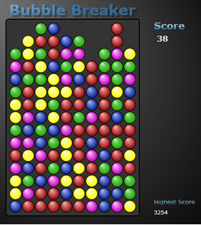 bubble breaker game air