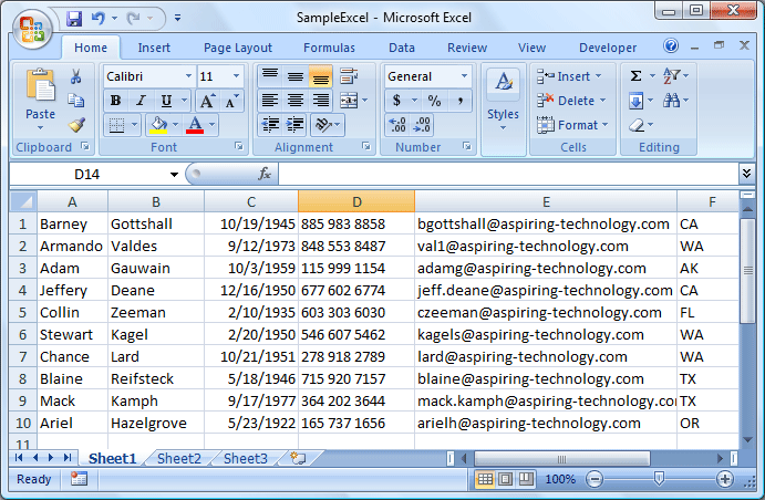 microsoft excel spreadsheet examples