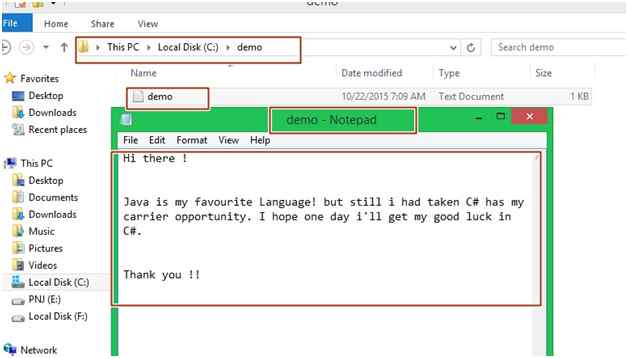 Save Data To Text File In Windows Form Using C#