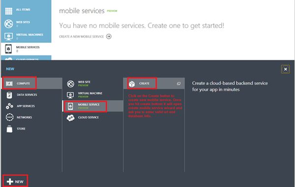 How To Use Mobile Service In Html Javascript Application