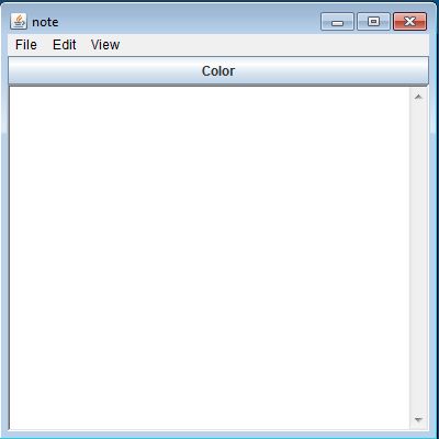 Notepad in Java