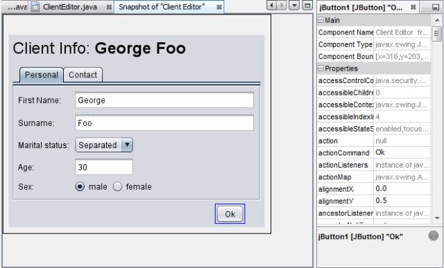 Visual Debugger In NetBeans IDE