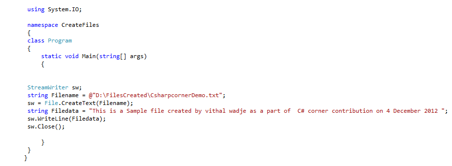 Create Text Word Excel and PDF File Using C# Console Application