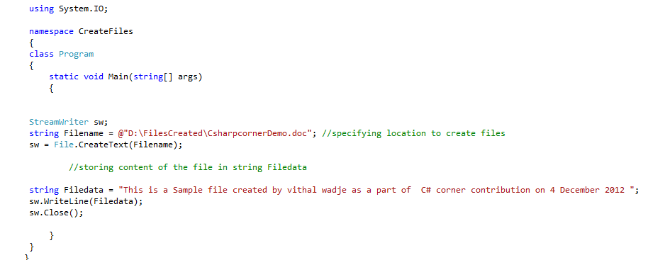 Create Text Word Excel and PDF File Using C# Console Application