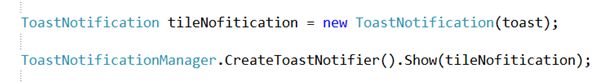 ToastNofitifcation 
